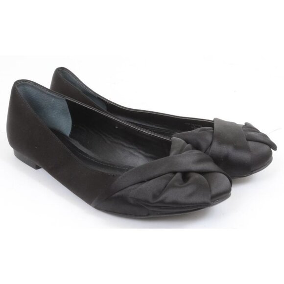 Charles by Charles David Darcy Ballet Flat Black Satin Size 9.5 - Picture 2 of 5